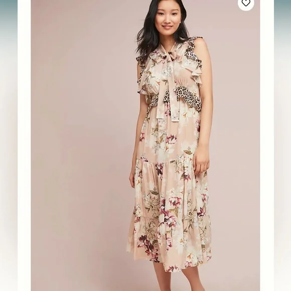 Kachel x Anthropologie Sedona Sunrise Silk Dress - Picture 2 of 11